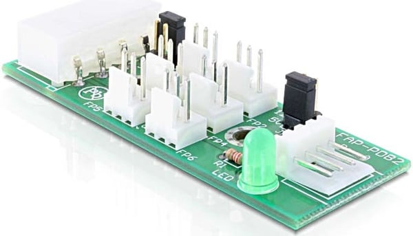 Pikkukuva 2 / 2: DeLOCK Distribution Board 6x fan 5V/12V liitäntäkortti/-sovitin