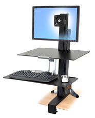 Miniatyrbillede 1 af 4: Ergotron WorkFit-S, Single HD with Worksurface+ Sort Multimedia stand