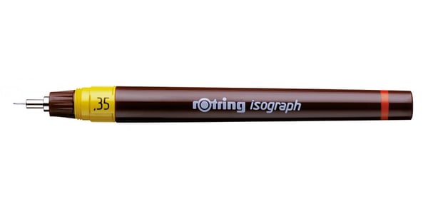 Miniatyrbillede 1 af 3: Rotring Isograph Lukket gelepen Sort 1 stk