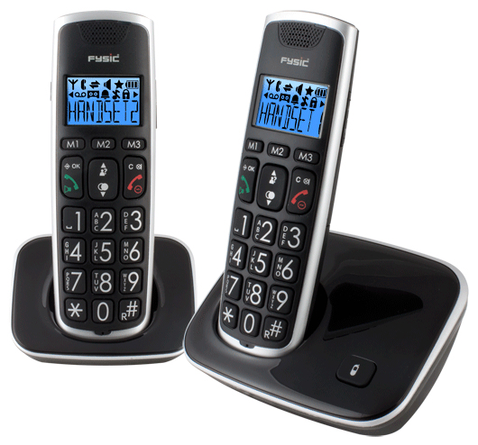Fysic FX-6020 puhelin DECT-puhelin Soittajan tunnistus Musta