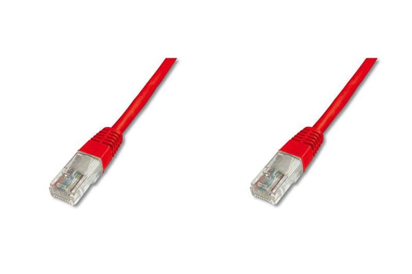 Digitus CAT 5e U-UTP 1.5m netværkskabel Rød 1,5 m Cat5e