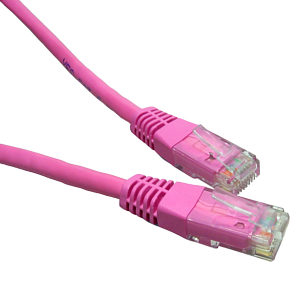 LOGON FTP Cat5e 3m netværkskabel Lyserød