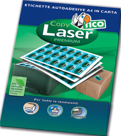 Miniatyrbillede 1 af 3: Tico Copy laser premium selvklæbende etiket Hvid 1000 stk