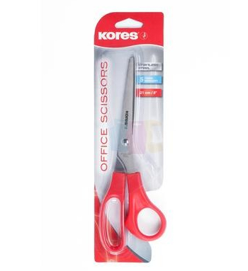Kores SCH35221 kontorssax Röd, Rostfritt stål Kores SCH35221 kontorssax Röd, Rostfritt stål