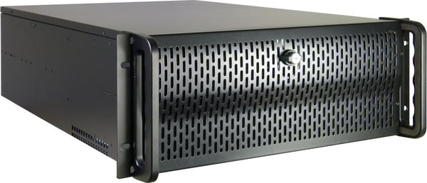 Inter-Tech IPC 4U-4129L Ställning Metallisk, Silver