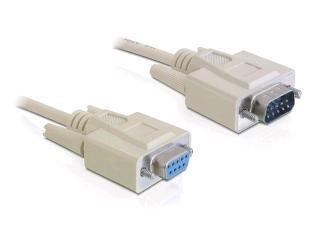 DeLOCK RS-232, 10m sarjakaapeli Beige DB-9