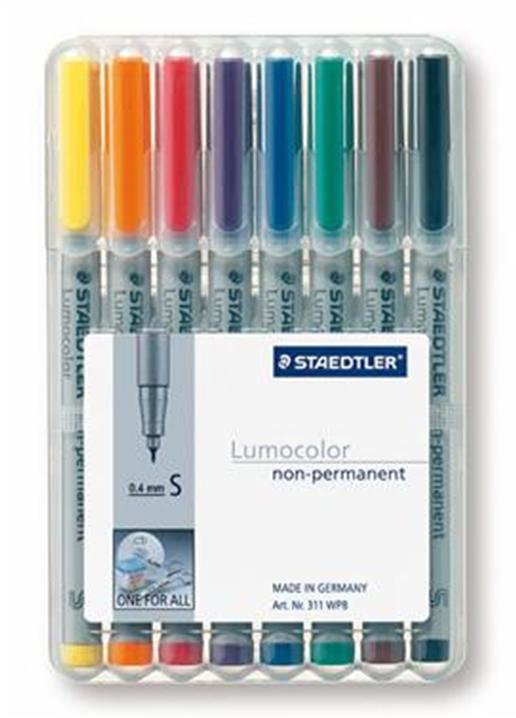 Staedtler 311 WP8 speedmarker 8 stk Sort, Blå, Brun, Grøn, Orange, Rød, Violet, Gul