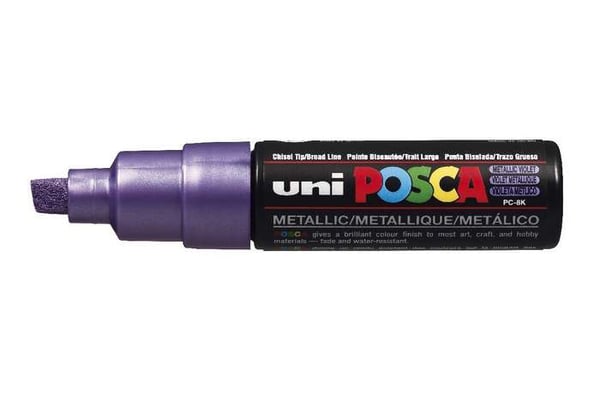 POSCA uni PC-8K speedmarker 1 stk Mejselspids Violet