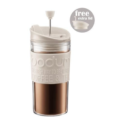Miniatyrbild 1 av 5: Bodum Travel Press 0,35 l Transparent, Vit