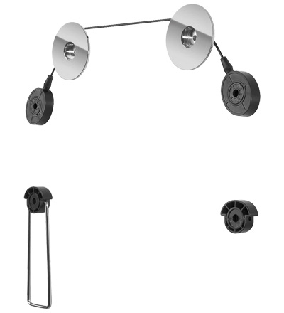 Pikkukuva 1 / 3: Goobay TV EasyMount L 139,7 cm (55") Musta, Hopea