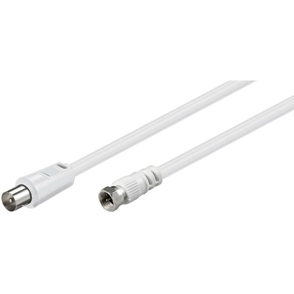 Goobay 11727 koaxial kabel 3,5 m IEC Hvid