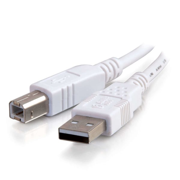C2G 3m USB 2.0 A/B Cable USB-kabel USB A USB B Hvid