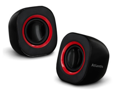 Atlantis Land SoundPower 410 1-vägs Svart, Röd Kabel 5 W