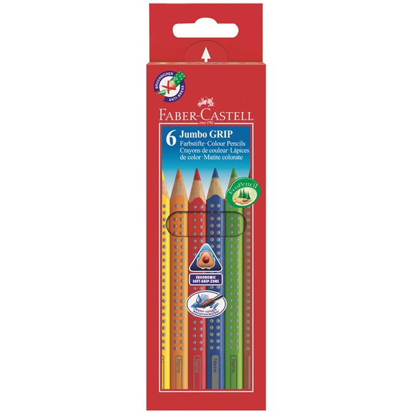 Miniatyrbild 1 av 2: Faber-Castell Jumbo Grip 6 styck