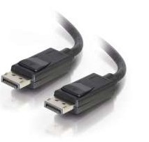 C2G 1m DisplayPort Cable with Latches 4K - 8K UHD M/M - Black Sort