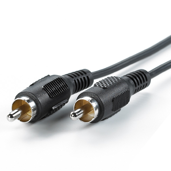 VALUE 11.99.4339 ljudkabel 10 m RCA Svart
