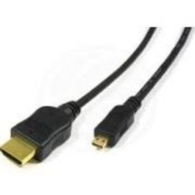 MediaRange 1m, HDMI A - HDMI D HDMI-kabel HDMI Type A (Standard) HDMI Type D (Micro) Sort
