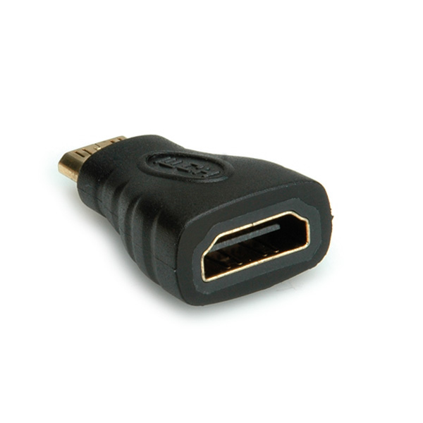 VALUE HDMI/mini HDMI, F/M HDMI Type A HDMI Type C (Mini) Svart