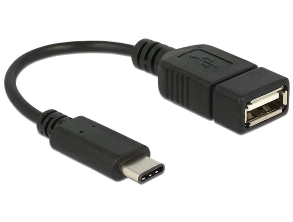 DeLOCK 65579 USB-kabel USB 2.0 0,15 m USB C USB A 0,48 Gbit/sek. Sort DeLOCK 65579 USB-kabel USB 2.0 0,15 m USB C USB A 0,48 Gbit/sek. Sort