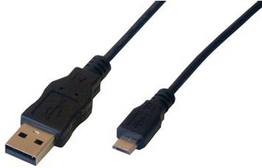 Miniatyrbillede 2 af 2: MCL MC922AHB-2M USB-kabel USB 2.0 USB A Micro-USB B 0,48 Gbit/sek. Sort
