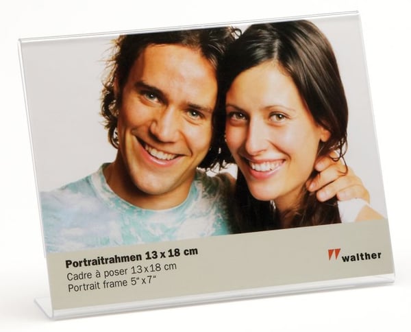 Walther Design Acryl Portrait 13x18 Transparent