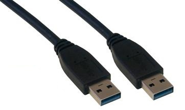Pikkukuva 2 / 2: MCL MC923AA-3M/N USB-kaapeli USB A 5 Gbit/s Musta