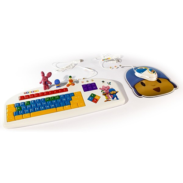 Miniatyrbillede 1 af 6: Pocoyo PCY-BUNDLE-1 tastatur Mus inkluderet USB Flerfarvet