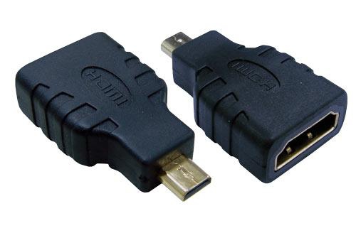 Pikkukuva 1 / 3: MCL CG-285 kaapelin sukupuolenvaihtaja HDMI A HDMI micro-D Musta