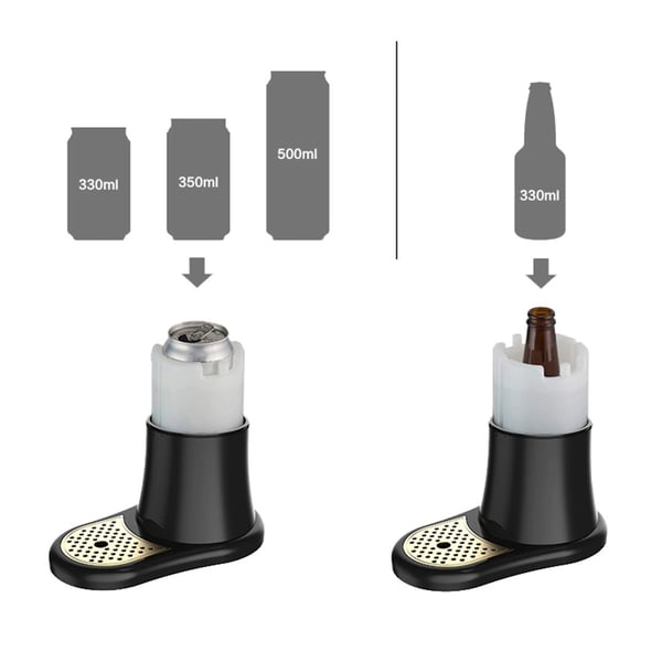 Ølhane til dåseøl / dåsedispenser / drikkedispenser / drikkehane / tappehane til 330–500 ml dåse