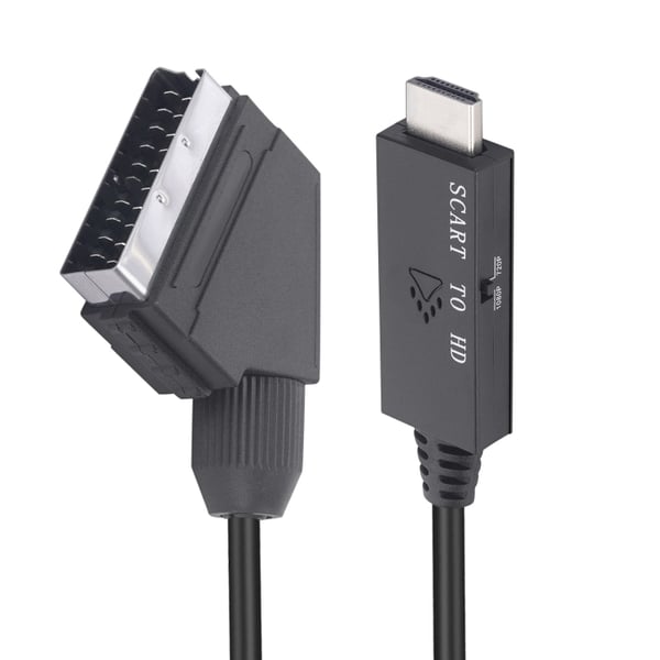 Scart til HDMI-konverter med understøttelse af 720p og 1080p