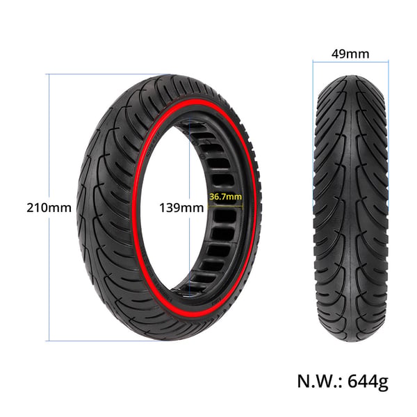 Punkteringsfrit dæk 8,5" til Xiaomi Electric Scooter M365/Pro/Pro 2/Mi 3