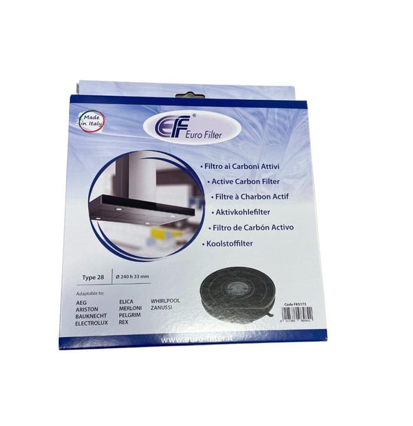 Eurofilter Type 28 Kulfilter 240mm til AEG / Electrolux / Ikea