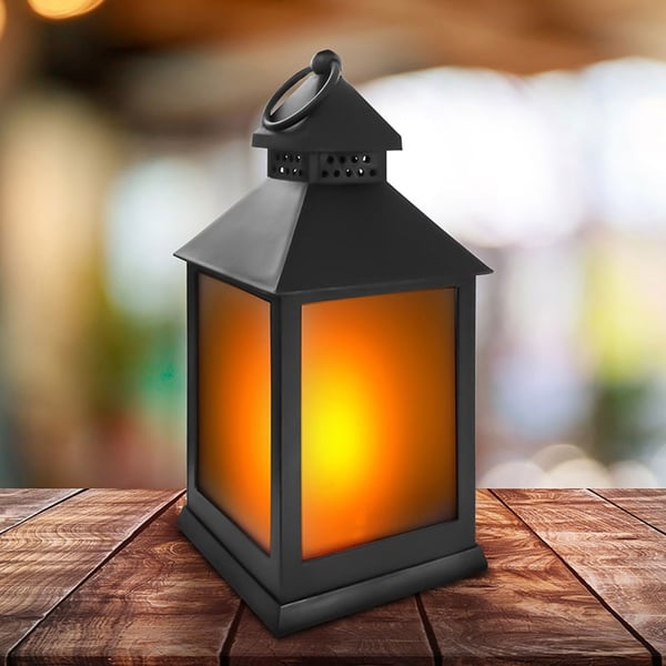 Eaxus LED-Lykt med flammeeffekt Eaxus LED-Lykt med flammeeffekt