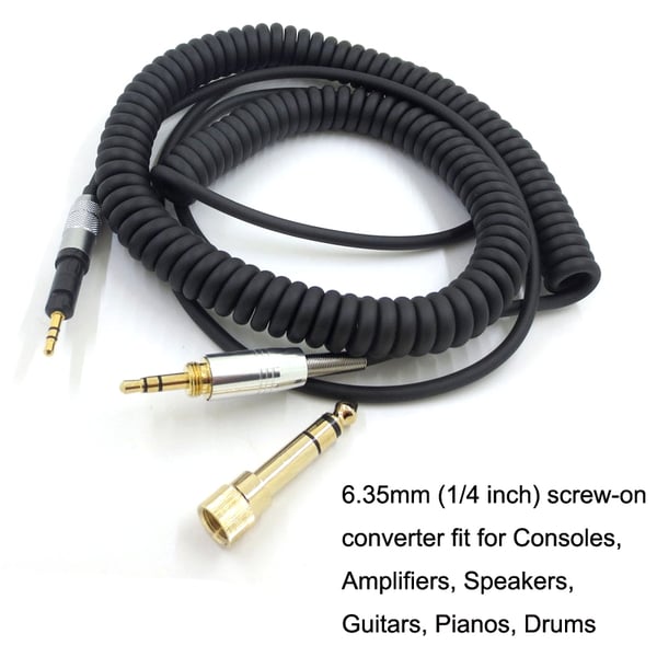 Lydkabel til Audio Technica ATH-M50X / ATH-M40X 6,35+3,5 mm til 2,5 mm - 1,5-5m