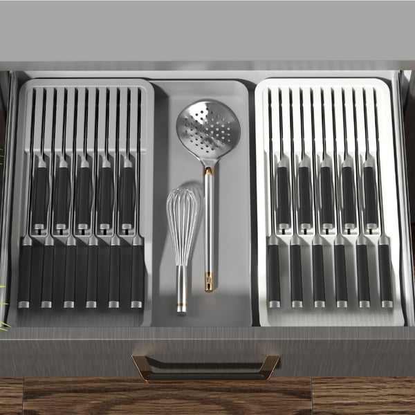 Justerbar Knivskuff 40 x 15,5-25 x 5cm