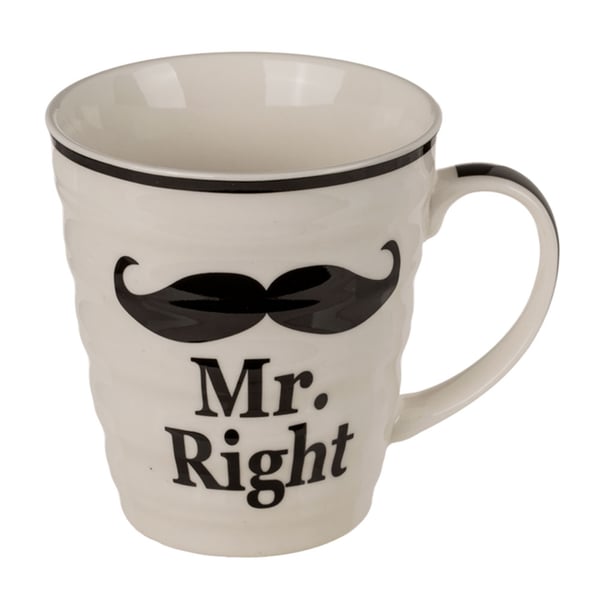 Posliinimuki - Mr Right & Mrs Always Right