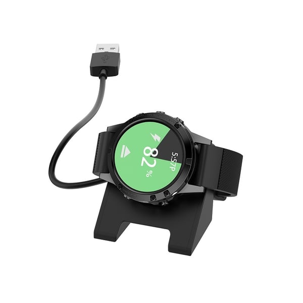 Ladestation til Garmin Venu 3 / Venu 3s / Vivoactive 5 - USB 1m - Sort