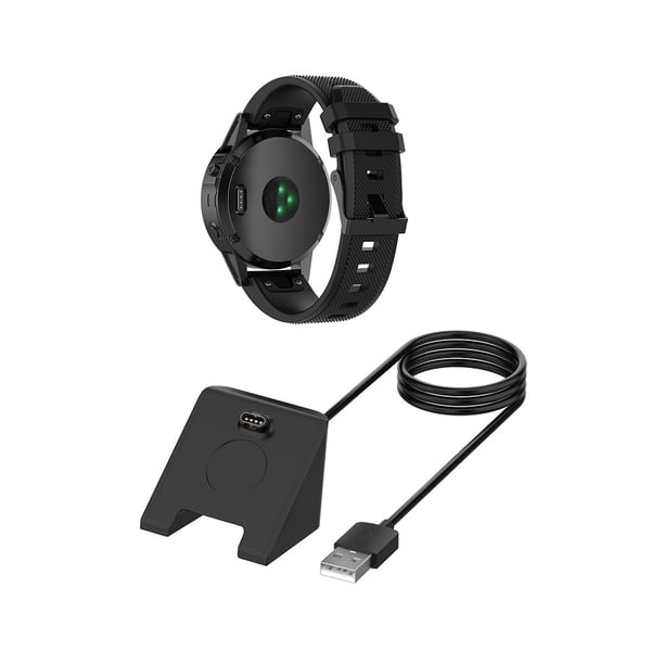 Ladestation til Garmin Venu 3 / Venu 3s / Vivoactive 5 - USB 1m - Sort