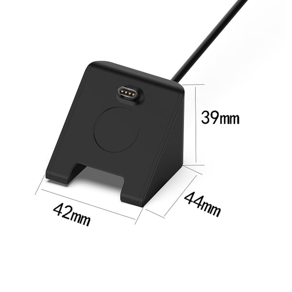 Ladestation til Garmin Venu 3 / Venu 3s / Vivoactive 5 - USB 1m - Sort