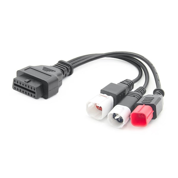 ODBII Adapter - Honda / Yamaha 3in1 OBDII Hun til 3 Pin+4 Pin+6 Pin