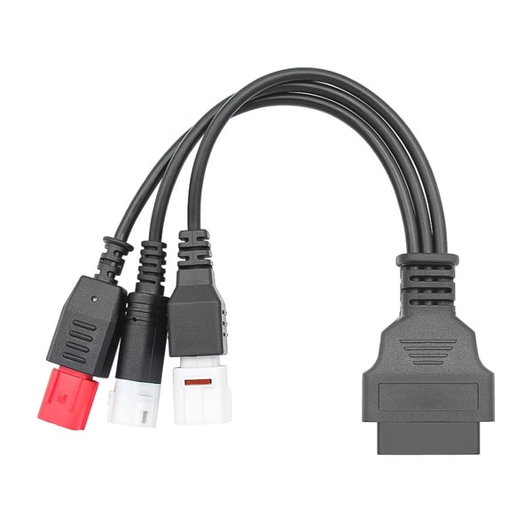 ODBII Adapter - Honda / Yamaha 3in1 OBDII Hun til 3 Pin+4 Pin+6 Pin