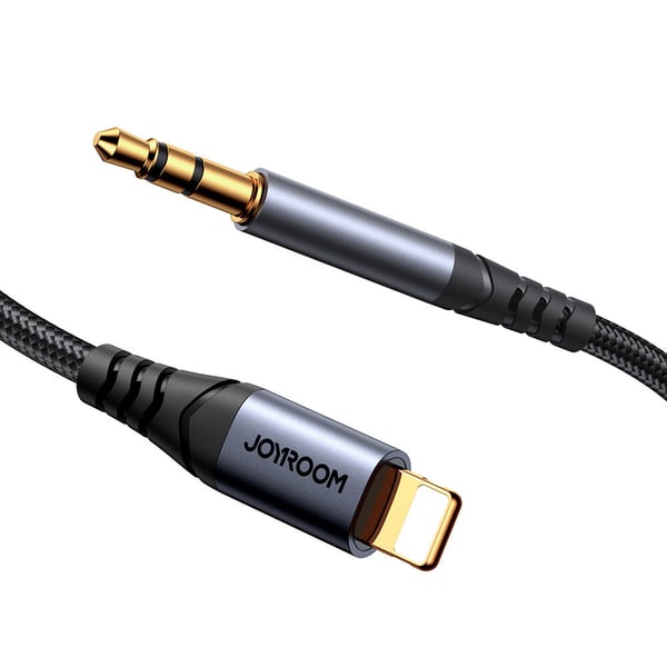 Joyroom Ljudkabel 3,5mm till Lightning 1,2m - Svart