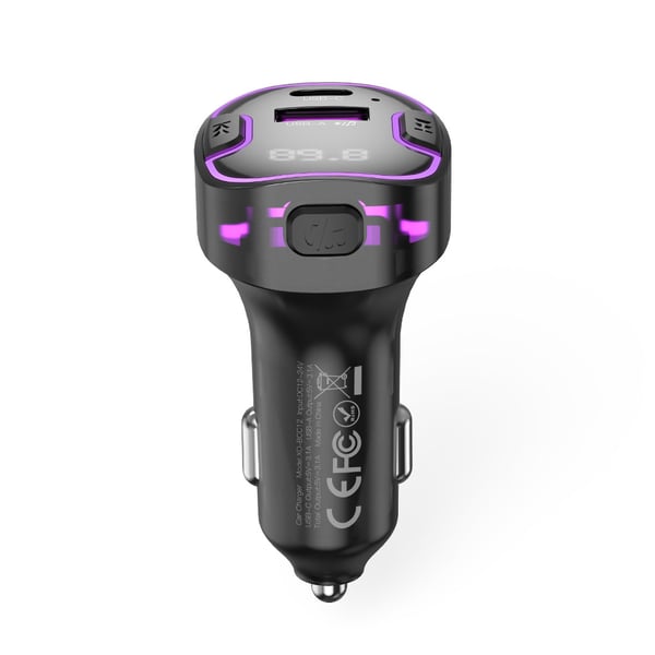 XO Fm-sender med Bluetooth, mp3 & USB-lading