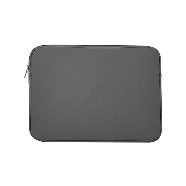 Laptopsleeve 15,6 tum grå / laptopfodral i neopren / datorfodral för bärbar dator / skyddande PC-sleeve