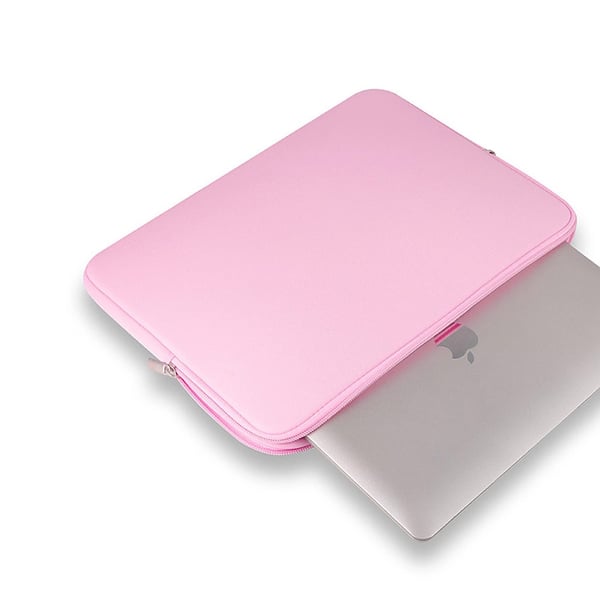 Laptopsleeve 15,6 tum rosa - laptopfodral / datorfodral i neopren / fodral till bärbar dator