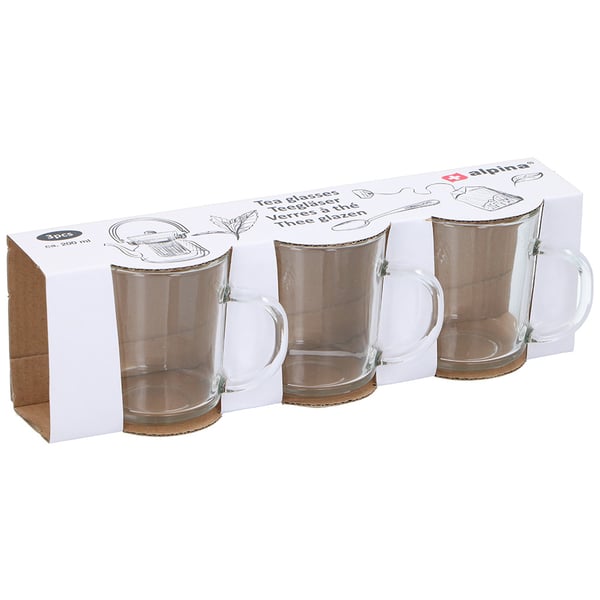 Alpina Glas tekopper 3-pak Alpina Glas tekopper 3-pak
