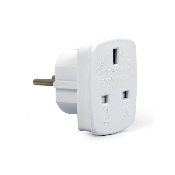 Adapter UK till EU Schuko 7,5A / Reseadapter England EU