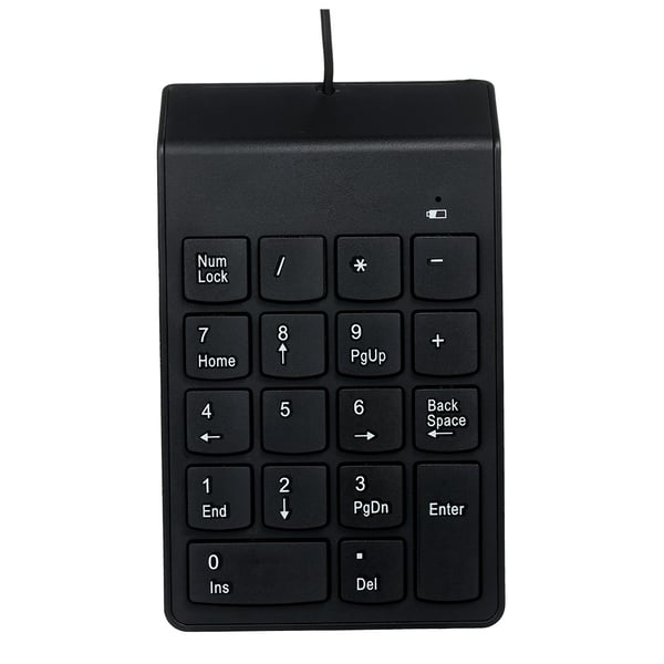 Numerisk USB-tastatur / ekstern numpad / tastatur med 18 taster til bærbar PC Numerisk USB-tastatur / ekstern numpad / tastatur med 18 taster til bærbar PC