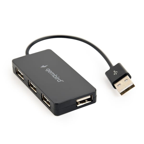 USB-hubi – 4 x USB 2.0 -porttia, 480 Mbps, integroitu kaapeli