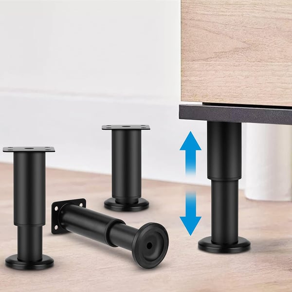 Højdejusterbart møbelben 18-30 cm - Sort Højdejusterbart møbelben 18-30 cm - Sort